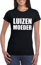 Luizenmoeder tekst t-shirt zwart dames 2XL