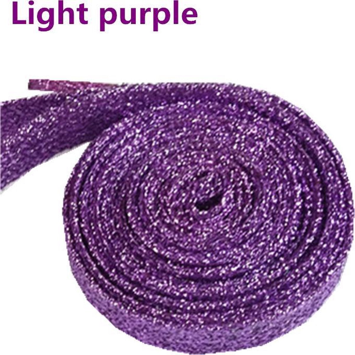 2 Paar mooie Glitter Schoenveter 100cm Paars - Veter - Lace - Strikken - Kleur