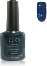 Cco Shellac-Midnight Swimm-Nachtblauw Met Een Lichte Shimmer- Gel Nagellak