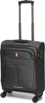 Gladiator Veyron Espresso S Handbagage Spinner 55 - TSA slot - Antraciet