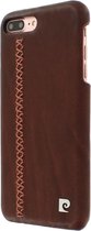 iPhone 8 Plus/7 Plus hoesje - Pierre Cardin - Bordeaux - Leer