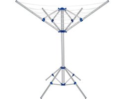 Monzana Aluminium Droogmolen - 4 Armen 168x82x78cm - Zilver