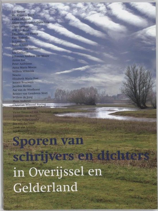Cover van het boek 'Sporen van schrijvers en dichters in Overijssel en Gelderland'