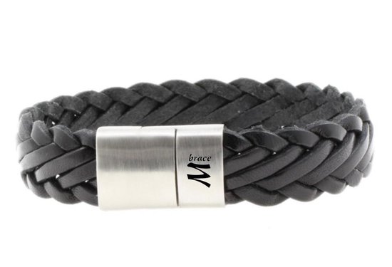 Piket Menagerry Kraan Leren armband van merk: "Mbrace" | bol.com
