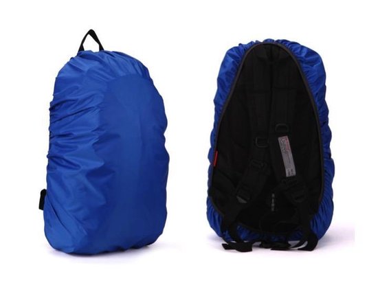 Regenhoes Rugzak - Waterdichte Backpack Hoes - Flightbag 35L | Bescherm uw tas tegen regen! (Blauw) - Lambocio