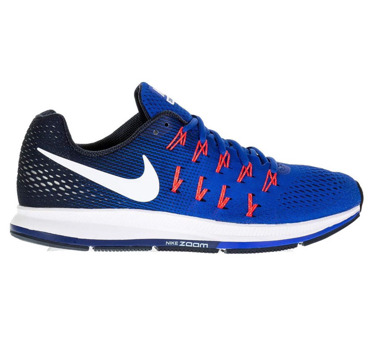 Nike Air Zoom Pegasus 33 Loopschoenen Maat 41 Mannen blauw wit bol