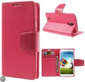 Goospery Sonata Leather case hoesje Galaxy S5 Hot Pink