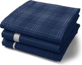 Twentse Damast 3PACK Keukentextiel Mix&Match - Marineblauw