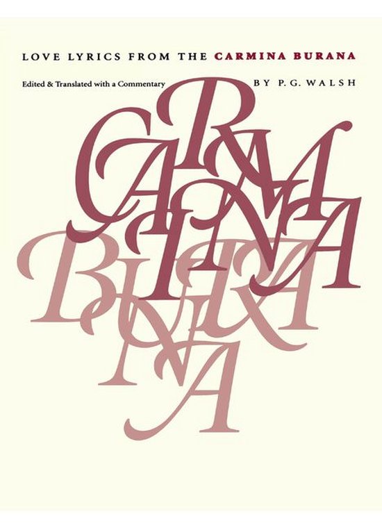 Love Lyrics from the Carmina Burana - cover