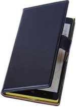 PU Leder Zwart Hoesje Nokia Lumia 1320 Book/Wallet Case/Cover