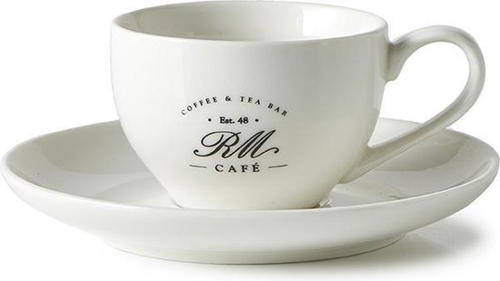 Mechanisch Hoeveelheid van Gorgelen Riviera Maison RM Café Cup And Saucer S- Koffie & Thee Drinkgerei | bol.com