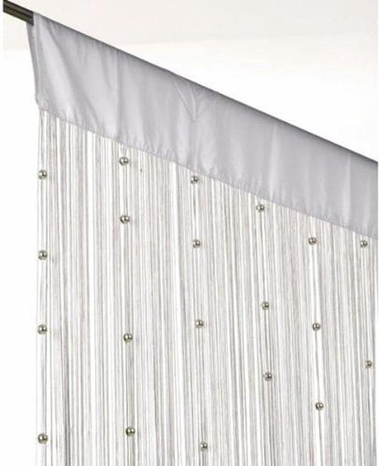 Rideau anti-mouches Home Deco - 90x220 cm - Blanc - Perles | bol.com