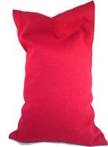 Ecologisch Kersenpitkussen 30 x 20 cm (Rood), voor soepele spieren en ontspanning - Wijn Rood - wasbaar hoesje