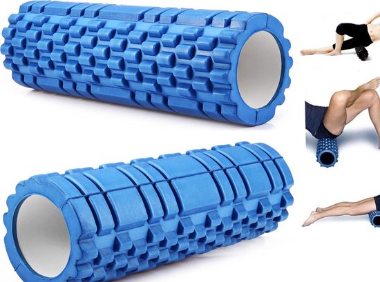 vrede Politieagent plastic Fitness Foam Roller - Yoga Workout Roll - Pilates / Body Rug Massage Rol  The Grid... | bol.com