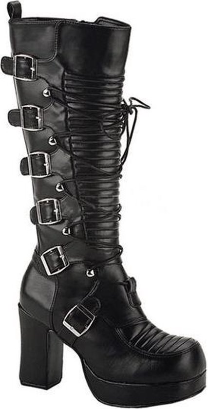 & Wandelschoenen Vintage hoge zwarte leren laarzen 39 Schoenen damesschoenen Laarzen Berg 