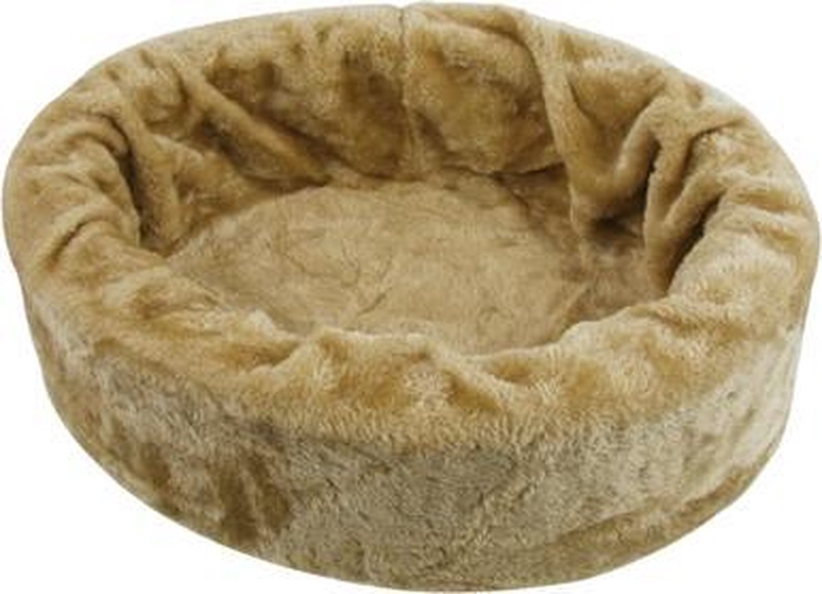 Bol.com Petcomfort Bontmand - Hondenmand/Kattenmand - Beige - 46 x 40 x 13 cm aanbieding