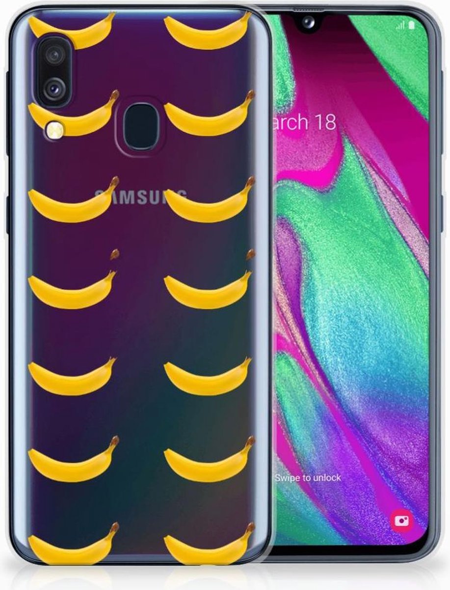 TPU Hoesje voor Samsung Galaxy A40 Siliconen Case Banana