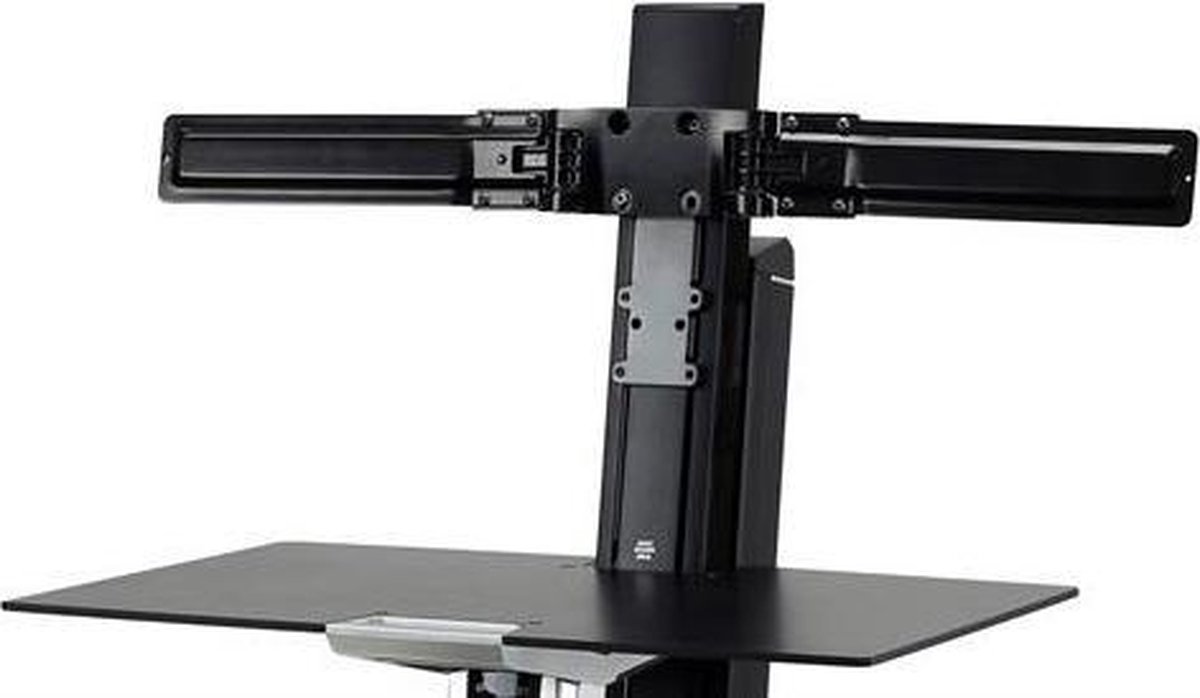 Ergotron Dual Monitor Double-Hinged Bow 63,5 cm (25") Bureau Zwart