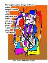 May Inspirasyon Ng Braque at Picasso Matuto Analytic Kubismo Sining Estilo Pangkulay Libro Orihinal Yari Sa Kamay Drawings Ginawa Sa Pamamagitan Ng Pintor Grace Divine