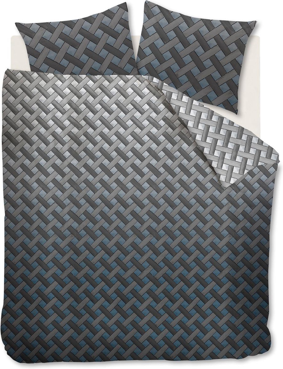Beddinghouse Dekbedovertrek Padded Blue Grey Blauw