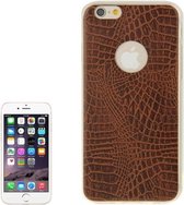 iPhone 6(S) Plus (5.5 inch) TPU Snake Skin Cover hoesje case Bruin