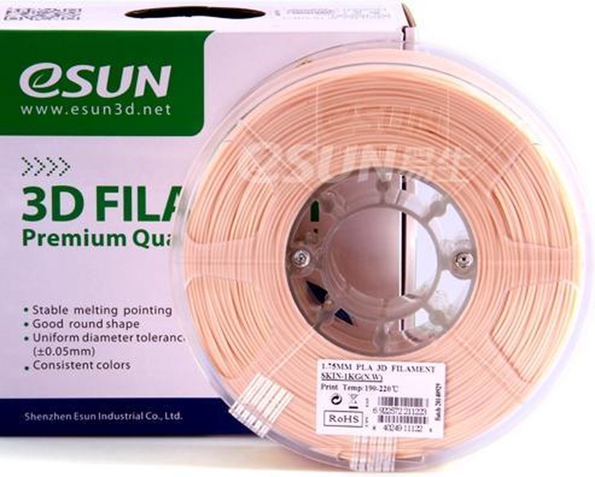 eSUN PLA filament 1.75mm, Huidskleur 1kg/rol