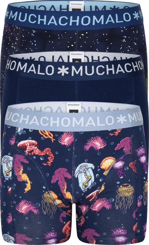 Muchachomalo - Hommes - Lot de 3 boxers Explore - Multicolore - S | bol.com