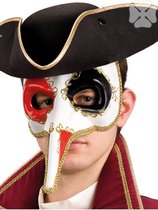 Venetiaans masker met lange neus, deluxe