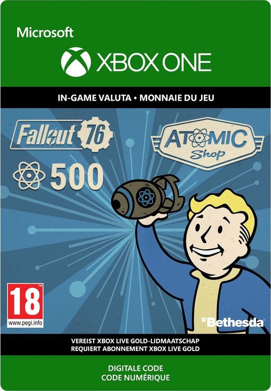 Rechtsaf onregelmatig token Fallout 76: 500 Atoms - Xbox One Download | bol.com