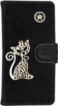 MP Case Mystiek design Zwart Hoesje voor Samsung Galaxy Note 8 Kat Bedel