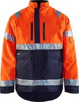Blåkläder 4827-1977 Winterjas High Vis Oranje/Marineblauw maat XL