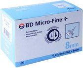 BD Microfine+ 8mm thinwall pennaalden 100 stuks