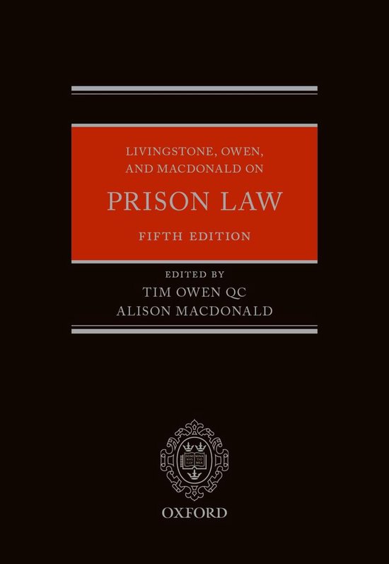 Livingstone, Owen, and Macdonald on Prison Law - cover