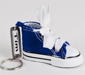 LKMN sleutelhanger met naam type Sneakers hoge schoen-blauw