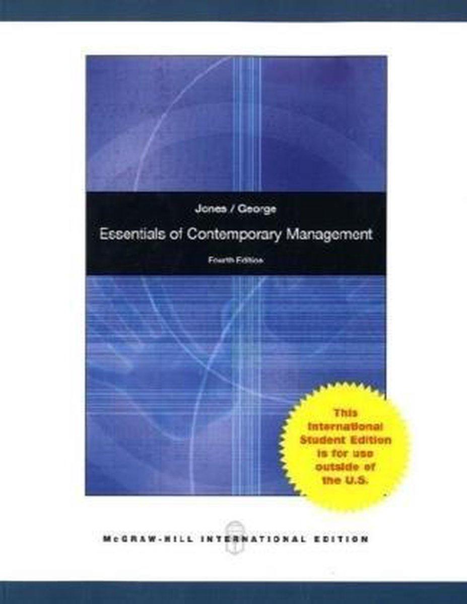 Essentials　Gareth　of　Jones　Contemporary　Management　9780071220927　Boeken