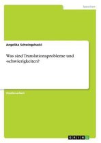 Was sind Translationsprobleme und -schwierigkeiten?
