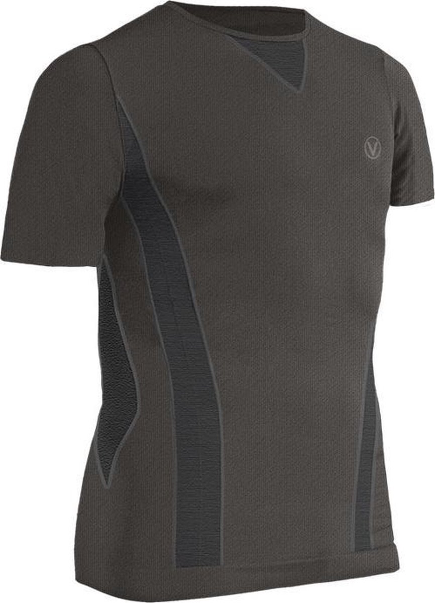 Performance Baselayer shirt korte mouwen zwart - onderkledij lopen/fietsen/voetbal