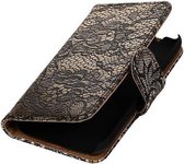 Bloem Bookstyle Hoesje - Wallet Case Telefoonhoesjes - Geschikt voor Samsung Galaxy J1 mini (2016) J105F Zwart