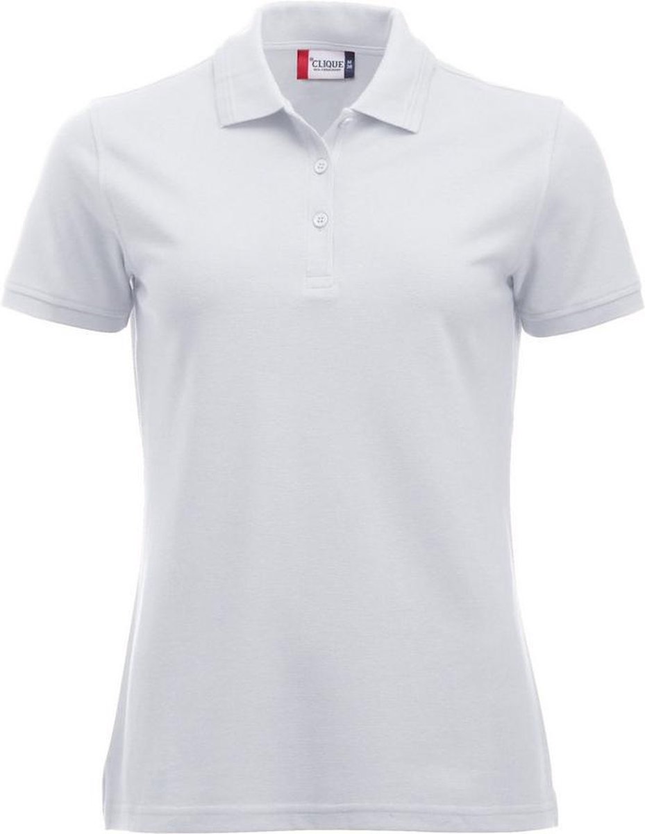 Clique Manhattan Dames Polo Wit maat S