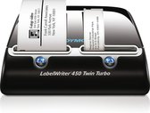DYMO LabelWriter 450 Twin Turbo-labelmaker | Directe thermische labelprinter | Snel afdrukken van labels, barcodes en meer | Computerverbinding | Voor thuis en op kantoor