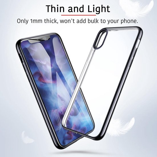 iPhone X / iPhone Xs / 10s extreem elegant en dun flexibel hoesje - ESR - Essential Twinkler – Transparant
