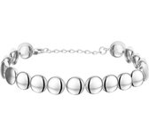 The Jewelry Collection Armband 8,5 mm 17,5 + 3 cm - Zilver Gerhodineerd