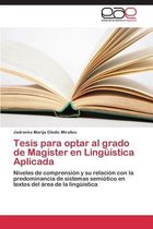 Tesis para optar al grado de Magíster en Lingüística Aplicada