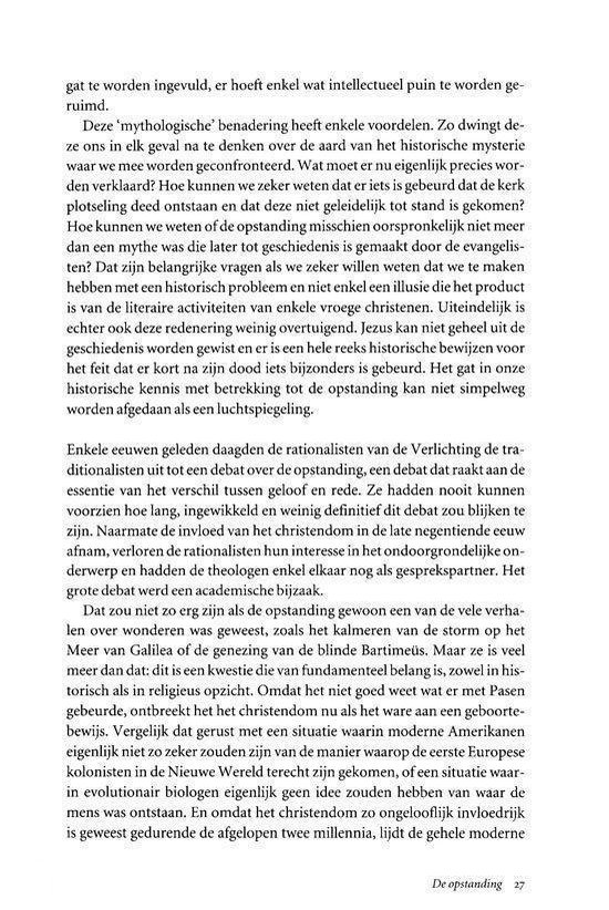 Tekst over de opstanding, met vermelding van rationalisten, de Verlichting, het christendom en de jonge Amerikaanse koloniën. Pagina 27.
