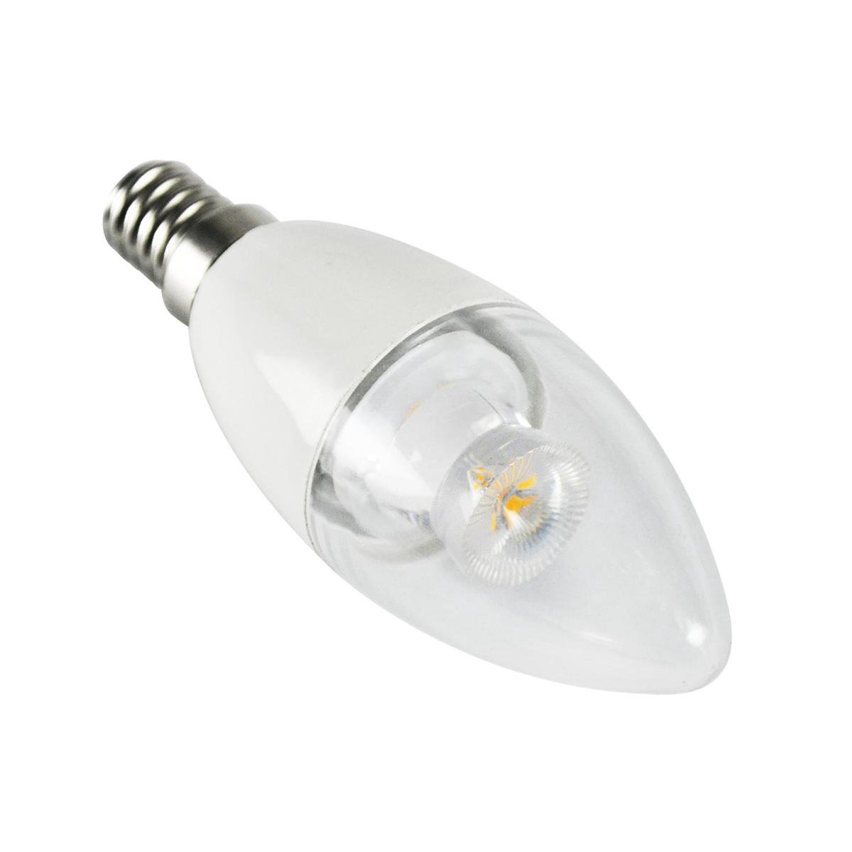 Aigostar Led lamp C5 C37 6W, E14 kleine fitting, daglicht 6400K