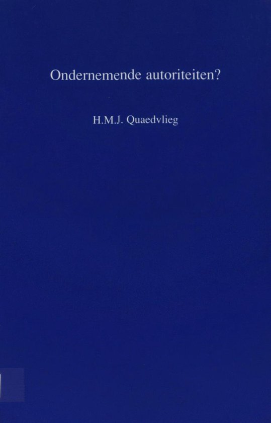 Ondernemende autoriteiten ? - cover