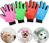 2 PACK- (2 kleuren) Vachtverzorgingsborstel voor HUISDIEREN (honden/katten) BLAUW/ROZE/ROOD/GROEN – Underdog Tech