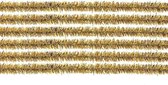 10x fil chenille doré 50 cm articles de loisirs - artisanat