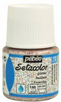 Pébéo Setacolor Gekleurde Glitters Textielverf - 45ml textielverf voor lichte stoffen