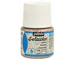 Pébéo Setacolor Gekleurde Glitters Textielverf - 45ml textielverf voor lichte stoffen